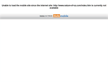 Tablet Screenshot of nature-of-oz.com